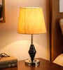 Orem Yellow Fabric Shade Night Lamp With Steel Base