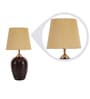 Jumilla Yellow Fabric Shade Night Lamp With Teracotta Base