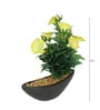 Yellow Fabric Morning glory Artificial Plant