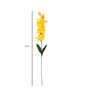 Yellow Fabric Orchid Stone Artificial Flowers