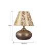 Miler Yellow Fabric Shade Night Lamp With Teracotta Base