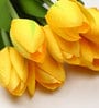 Yellow Fabric Fabric Stunning Tulip Artificial Flowers