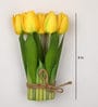 Yellow Fabric Fabric Stunning Tulip Artificial Flowers