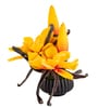 Yellow Faux Leather Opulent Dawn Magnolia Arrangement Pot With Flower