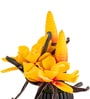 Yellow Faux Leather Opulent Dawn Magnolia Arrangement Pot With Flower