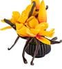 Yellow Faux Leather Opulent Dawn Magnolia Arrangement Pot With Flower