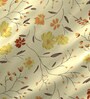 Yellow Floral 104 TC Cotton Queen Sized Bed Sheets with 2 Pillow Covers