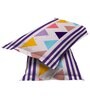 Blue Floral 120 TC Microfiber 3 Pieces Queen size Bedsheet Set