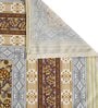 Yellow Floral 144 TC 100% Cotton Single Bed Sheet with Pillow Cover