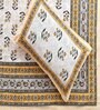 Yellow Cotton Floral 150 Tc Double King Sized Bedsheet With 2 Pillow Covers
