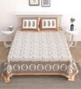 Yellow Cotton Floral 150 GSM Single reversible Reversible Bed Dohar
