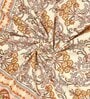 Yellow Floral 144 TC Cotton King Bedsheet and 2 Pillow Cover