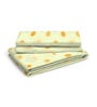 Yellow Floral 146 TC Cotton King Sized Bed Sheets with 2 Pillow Covers