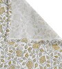 Yellow Floral 180 TC Cotton Single Bedsheet with 1 Pillow Cover