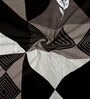 Brown Geometric 200 TC 100% Cotton Queen Size Bedsheet with 2 Pillow Covers