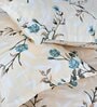 Yellow Floral 200 TC Cotton King Bedsheet with 2 Pillow Covers