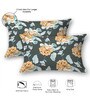 Blue Floral 220 Tc Cotton Super King Bedsheet With 2 Pillow Covers