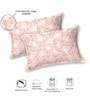 Pink Floral 220 Tc Cotton Super King Bedsheet With 2 Pillow Covers