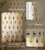 Yellow Cotton Floral 7 Ft Eyelet Door Curtains (Set Of 2)