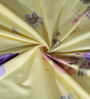 Yellow Floral 300 TC Cotton Single Bedsheet with 1 Pillow Cover