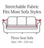 Yellow Florals Polyester 3 Seater Elastic Stretchable Sofa Cover