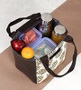 Yellow Flower with Two Birds Printed Rectangle Insulated Lunch Bag