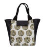 Yellow Flower with Two Birds Printed Rectangle Insulated Lunch Bag
