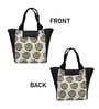 Yellow Flower with Two Birds Printed Rectangle Insulated Lunch Bag