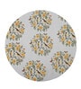 Yellow Flower with Two Birds Printed Round Mousepad
