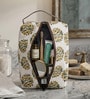 Yellow Flower with Two Birds Printed Toiletry Pouch