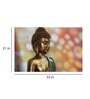 Buddha In Yellow Canvas Framed Art Print (33 x 21 Inches)