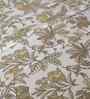 Yellow Fruit Print 200 TC Cotton Double Bed Sheet with 2 Pillow Covers Sensory Bloom Collection
