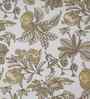 Yellow Fruit Print 200 TC Cotton King Size Bed Sheet with 2 Pillow Covers Sensory Bloom Collection