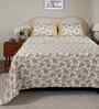 Yellow Fruit Print 200 TC Cotton Single Bed Sheet with 1 Pillow Cover Sensory Bloom Collection