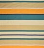 Yellow Geometric 180 TC Cotton Blend Single Sized Bedsheet With 1 Pillow Cover