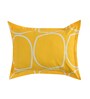 Yellow Geometric 280 TC Microfibre Fitted Single Bedsheet 1 Pillow Cover