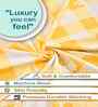 Yellow Geometric 300 TC Cotton Blend Single Bedsheet with 1 Pillow Cover
