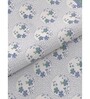 Blue Floral 600 TC Cotton Double King Sized Bedsheet With 2 Pillow Covers