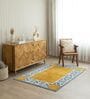 Yellow Geometric Hand Tufted 5 Ft X 3 Ft  Dhurrie