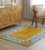Yellow Geometric Hand Tufted 5 Ft X 3 Ft  Dhurrie