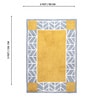 Yellow Geometric Hand Tufted 5 Ft X 3 Ft  Dhurrie