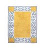 Yellow Geometric Hand Tufted 5 Ft X 3 Ft  Dhurrie