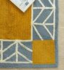 Yellow Geometric Hand Tufted 6 Ft X 4 Ft  Dhurrie