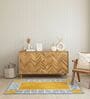 Yellow Geometric Hand Tufted 6 Ft X 4 Ft  Dhurrie