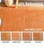 Yellow Geometric Jute 4 ft x 6 ft Hand Woven Carpet