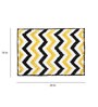 Yellow Geometric Microfibre 24x16 Inches Super Soft Bath Mat