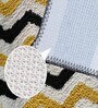 Yellow Geometric Microfibre 24x16 Inches Super Soft Bath Mat
