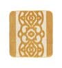 Yellow Traditional Microfibre 19x27 Inches AntiSkid (Set of 2) Bath Mats