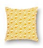 Yellow Geometric Premium 16 x 16 Inches Cushion Cover (Set of 2)