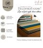 Yellow Glace Cotton Striped Elastic Fitted King Bedsheet With 2 Pillow Covers